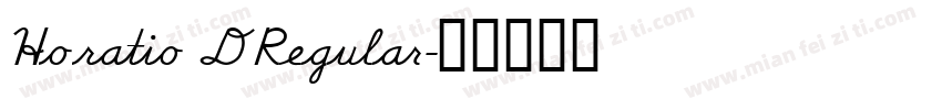 Horatio D Regular字体转换